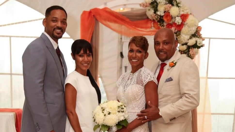 וויל סמית' וג'יידה פינקט סמית' בשמלת כלה של ברטה (צילום: יח"צ)