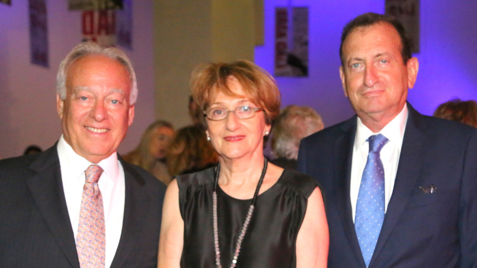 רון חולדאי, סוזאן לנדאו וחיים סאמט (צילום: סיון פרג')