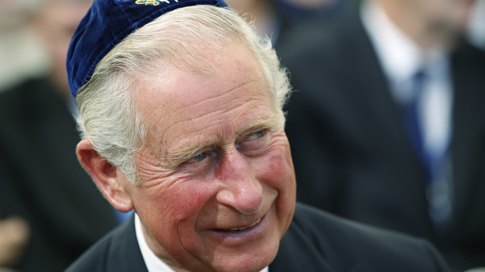 הנסיך צ'ארלס בהלווייתו של שמעון פרס (צילום: Getty images)