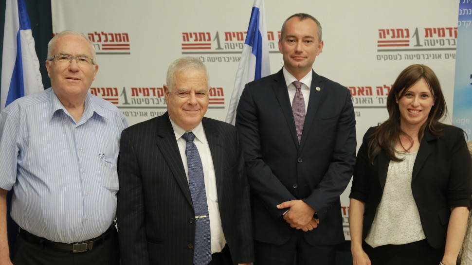 ציפי חוטובלי, ניקולאי מלאדנוב, אפרים סנה וצבי ארד (צילום: תמיר ברגיג)