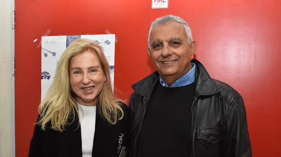 צבי ימיני ואורית אפרתי (צילום: אביב חופי)