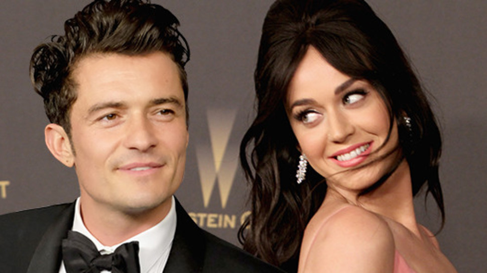 אורלנדו בלום וקייטי פרי (צילום: Getty images)