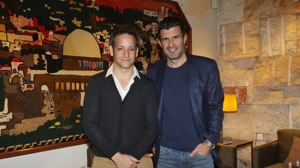 לואיס פיגו וניר גל (צילום: שוקה כהן)