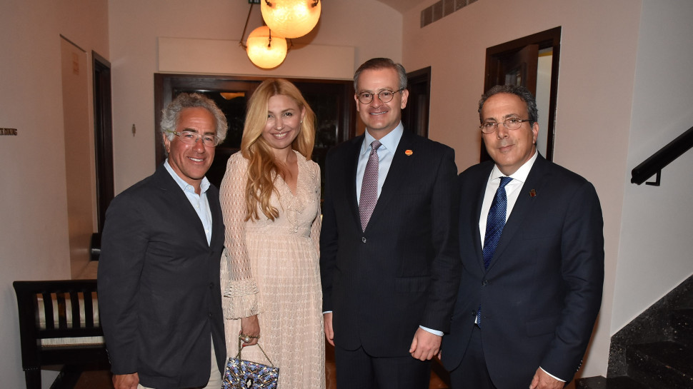 נתן אלאלוף, מנואל גונזאלס סאנז אירמה אורנשטיין וסילבן אדמס (צילום: אביב חופי)