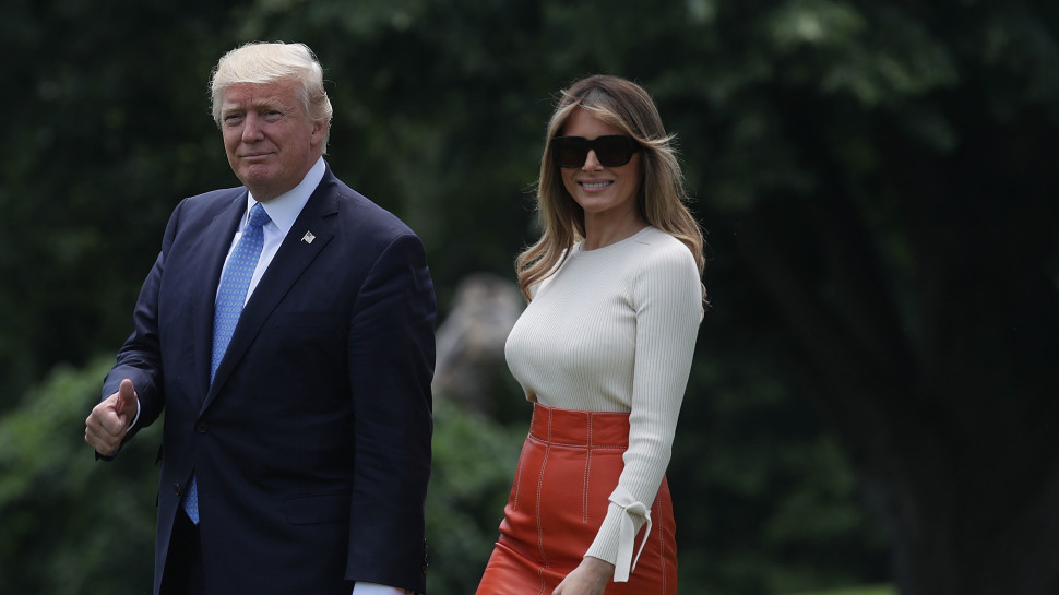 מלניה ודונלד טראמפ (צילום: Getty images)