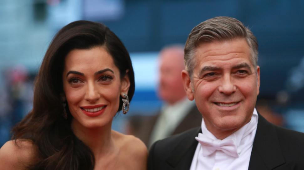 ג'ורג' ואמל קלוני (צילום: רויטרס)