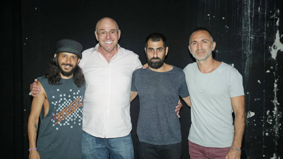 שלום מיכאלשוילי, אסי ישראלוף, דורון הלפרין וציון ברוך (צילום: שוקה כהן)