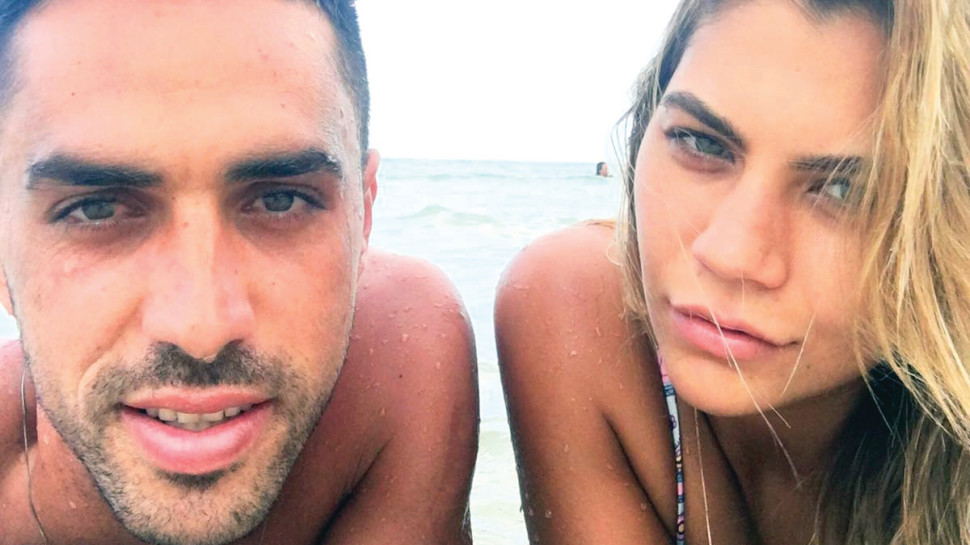 ערן זהבי עם האישה שי (צילום: עדי אבישי)