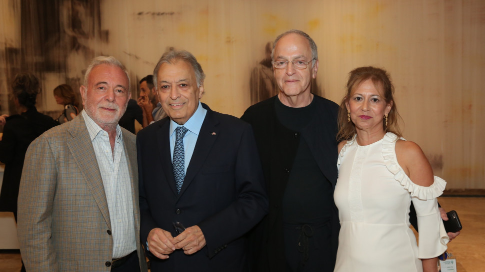 טלי גוטליב, אבי שושני, זובין מהטה ועוזי צוקר (צילום: עודד אנטמן)