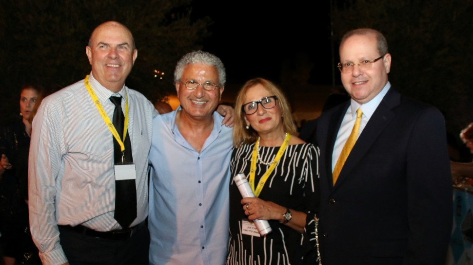 ד"ר איתן ורטהיים, מירה קינן, משה אדרי ואריה פישביין,  (צילום: אנת לובלינג קפנר)