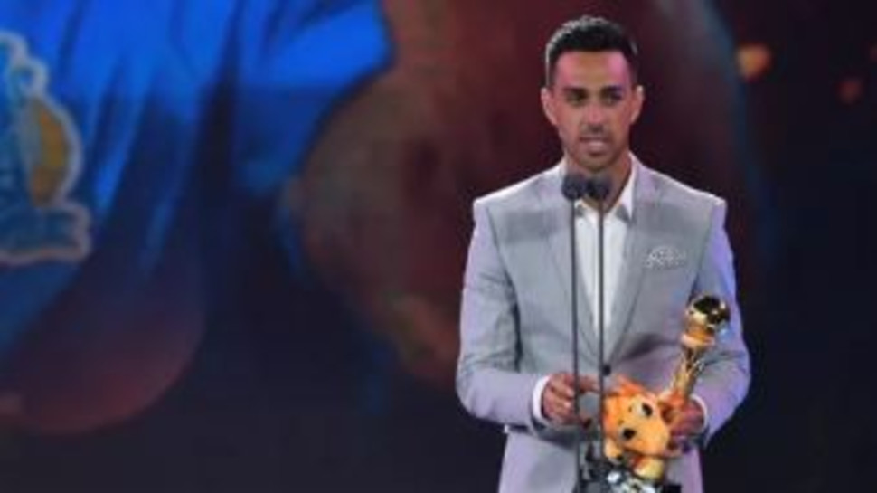 ערן זהבי בטקס הליגה הסינית (צילום: אתר הליגה הסינית)