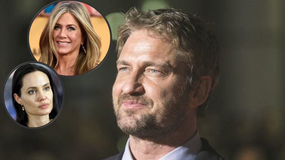 ג'רארד באטלר, ג'ניפר אניסטון, אנג'לינה ג'ולי (צילום: Getty images,רויטרס)