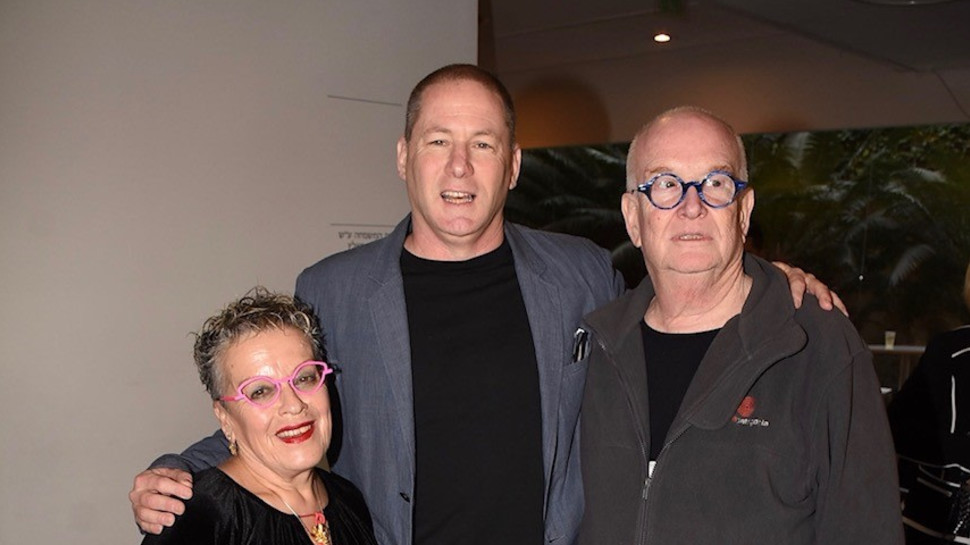 בני פרי-זן, דן תדמור וחנה פרי-זן (צילום: אביב חופי)