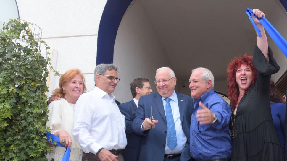 מריומה בן יוסף, חיים כץ, ראובן ריבלין, דורון ומריאן לבנת (צילום: אבשלום ששוני)