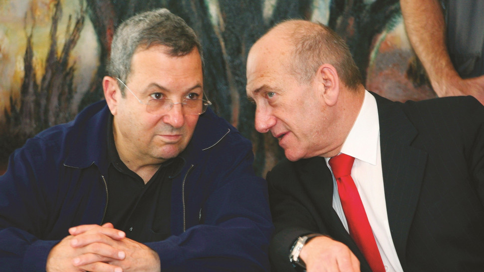 אהוד ברק, אהוד אולמרט (צילום: רויטרס)