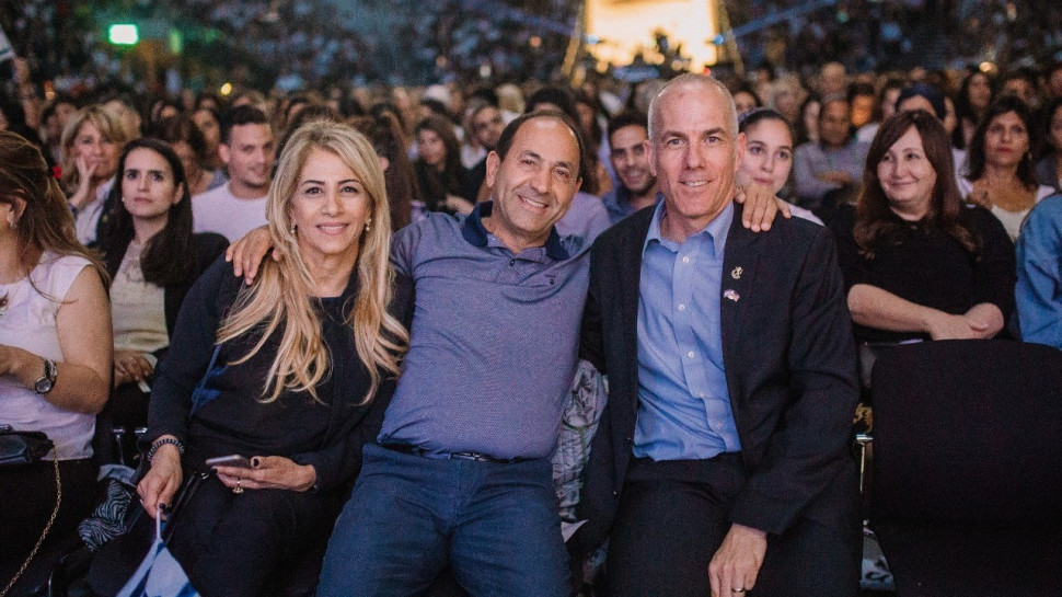 יורם רג'ואן, רמי ועדינה לוי (צילום: אור דוגה)