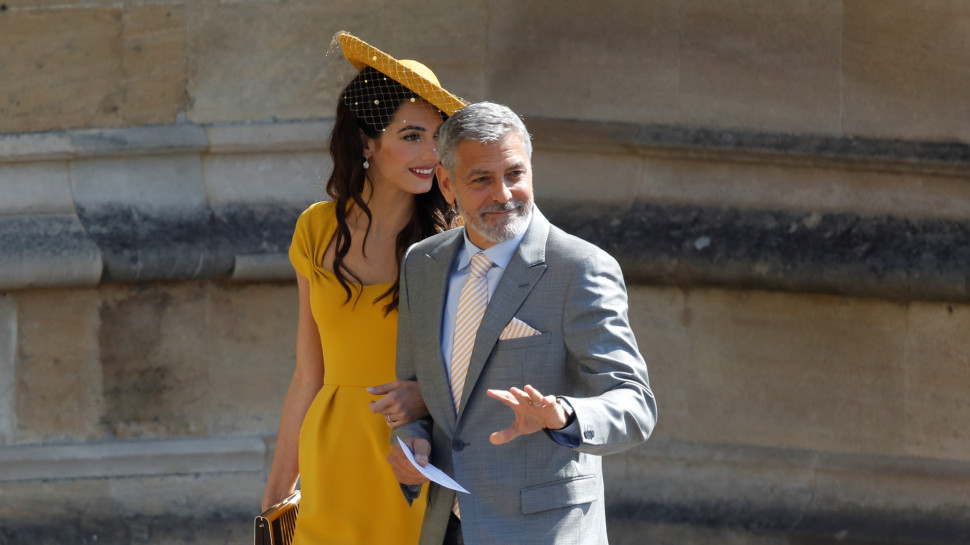 ג'ורג' קלוני בטקס החתונה (צילום: רויטרס)