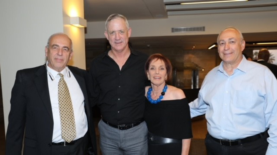 חמי פרס, צביה ולדן, בני גנץ ויוני פרס (צילום: רפי דלויה)