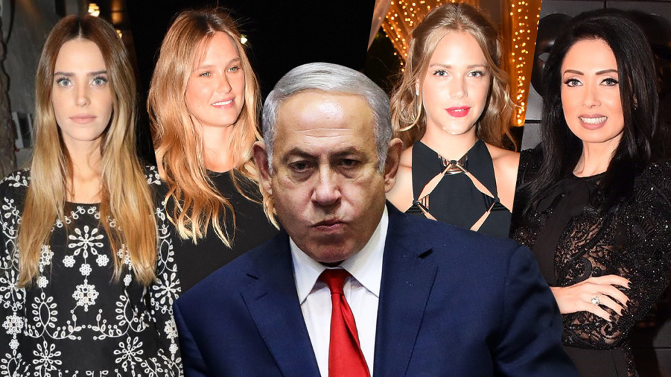 ניקול ראידמן, אסתי גינזבורג, בנימין נתניהו, בר רפאלי, רותם סלע (צילום: אביב חופי,רפי דלויה,פלאש 90)