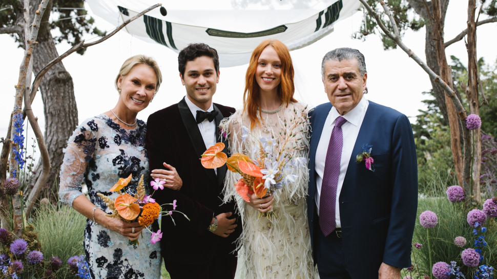 חיים סבן, ברין ג'ונס, נס סבן ושריל סבן (צילום: NORMAN AND BLAKE)