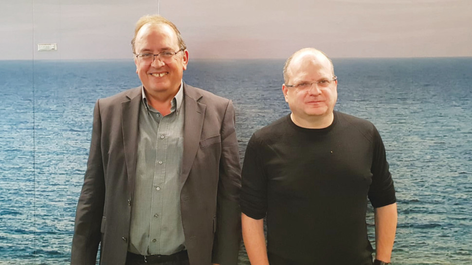 גיל שויד ועופר בלוך (צילום: באדיבות חברת החשמל)