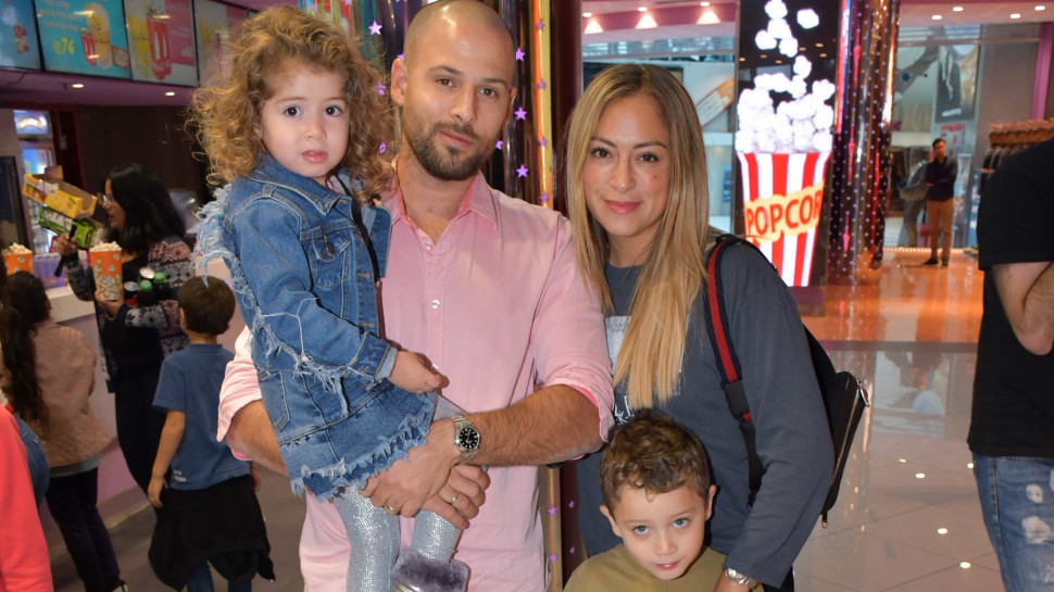 ליהיא גרינר הילדים והבעל (צילום: אביב חופי)