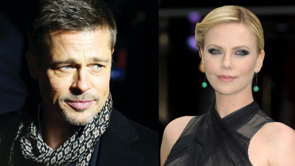 שרליז ת'רון, בראד פיט (צילום: Getty images)