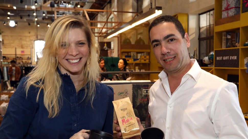 אלעד קומיסר ונועה ויויורקה (צילום: סיון פרג')