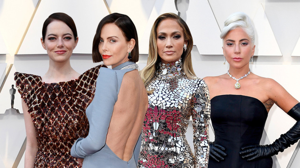 ליידי גאגא, ג'ניפר לופז, שרליז ת'רון, אמה סטון (צילום: Getty images)