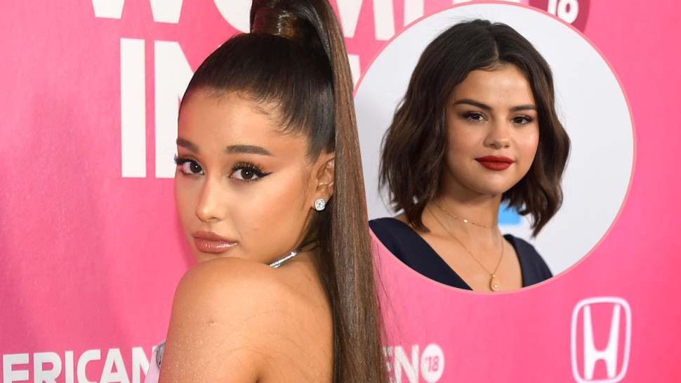 אריאנה גרנדה, בתמונה הקטנה: סלינה גומז (צילום: Getty images)