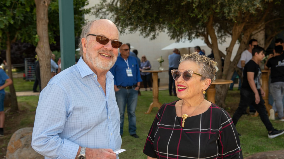 חנה פרי זן וארנולד סילבר  (צילום: דרור מילר)