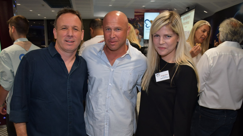 טליב בז'רנו, ניר ברונשטיין ועמוס אפל  (צילום: אביב חופי)