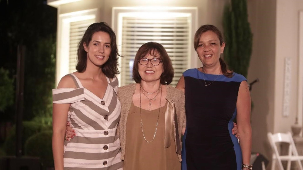 ציפי לנדאו, יהודית פרל ואביגיל פרל  (צילום: דודי סאלם)