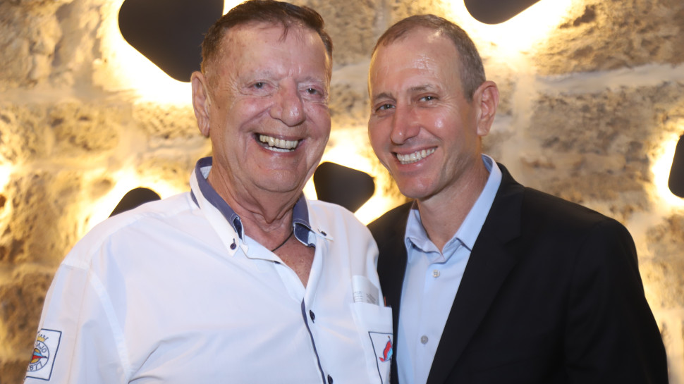 שמעון לנקרי ומיכאל שטראוס (צילום: אבי זוהר)