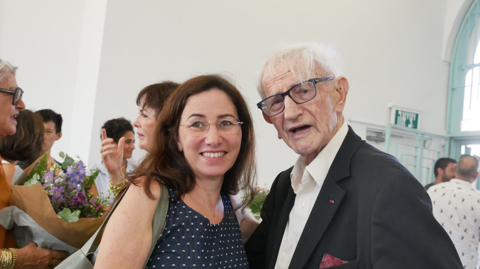 מיכאל סלע וז'ואל זייפמן (צילום: תמר מצפי)