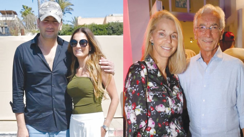 שרון הראל וסר רונלד כהן, שרית ועידו חג'ג'  (צילום: אביב חופי,סיון פרג')