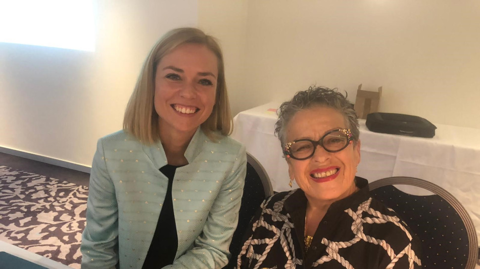 חנה פרי זן וטניה בופרדינג (צילום: רינה קנטוק)