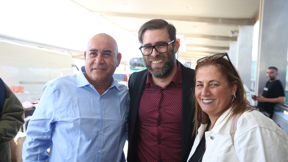 אורן חזן, יחיאל חזן, אביבה חזן (צילום: אלוני מור)