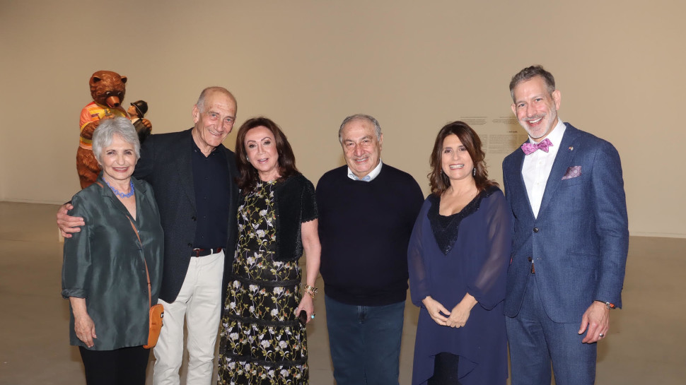 ג'ונתן שרייר, טניה כהן עוזיאלי, חוזה ומרי מוגרבי ואהוד ועליזה אולמרט (צילום: אביב חופי)