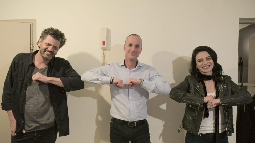 נינט טייב, משה ארדר ואמיר דדון  (צילום: ערן לוי)
