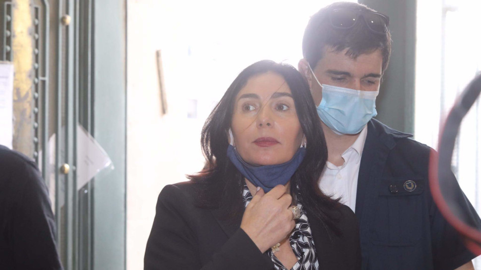 מירי רגב בכניסה לבית המשפט (צילום: מרק ישראל סלם)