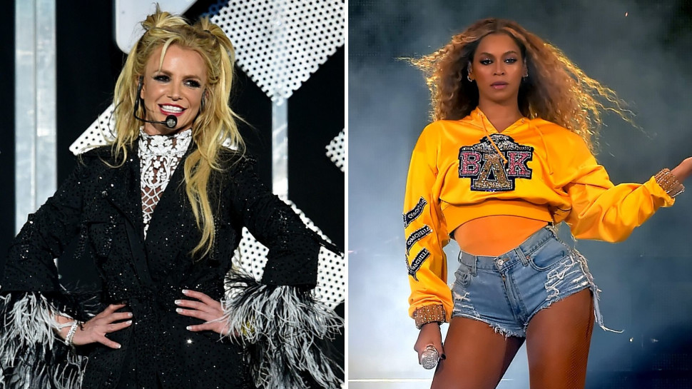 ביונסה, בריטני ספירס (צילום: gettyimages)