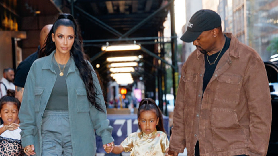 קים קרדשיאן קניה ווסט נורת' ווסט (צילום: gotham gettyimages)