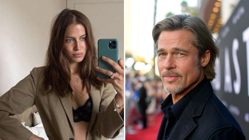 בראד פיט, ניקול פוטורלסקי (צילום: אינסטגרם, Matt Winkelmeyer/Getty images)