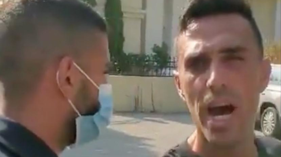 ערן זהבי בעת מעצרו (צילום: צילום מסך)