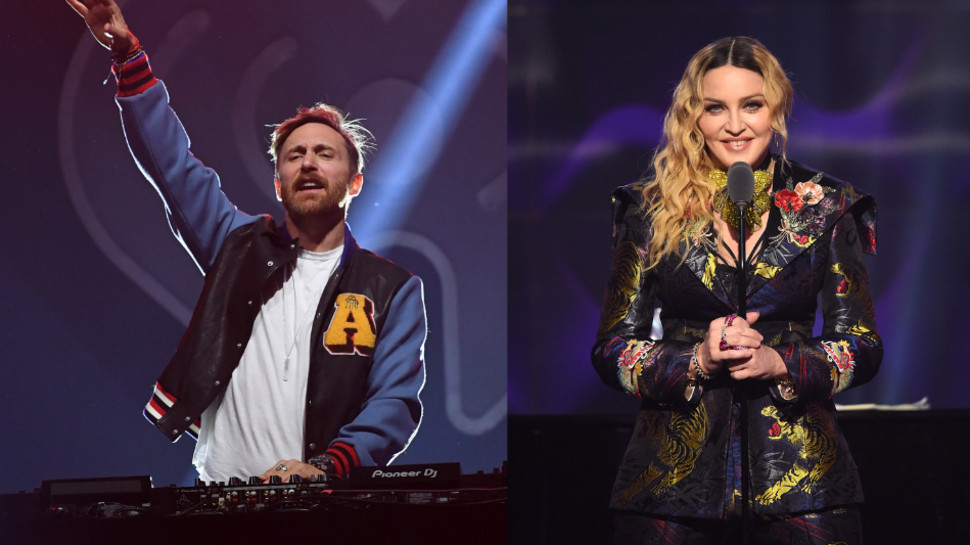 מדונה, דיוויד גואטה (צילום:  Kevin Winter/Getty images, Nicholas Hunt)