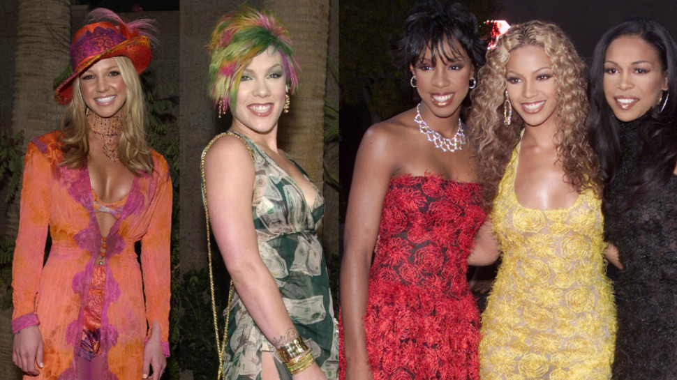 דסטניז צ'יילד,פינק, בריטני ספירס (צילום: getty images,Kevin Winter,Chris Weeks)