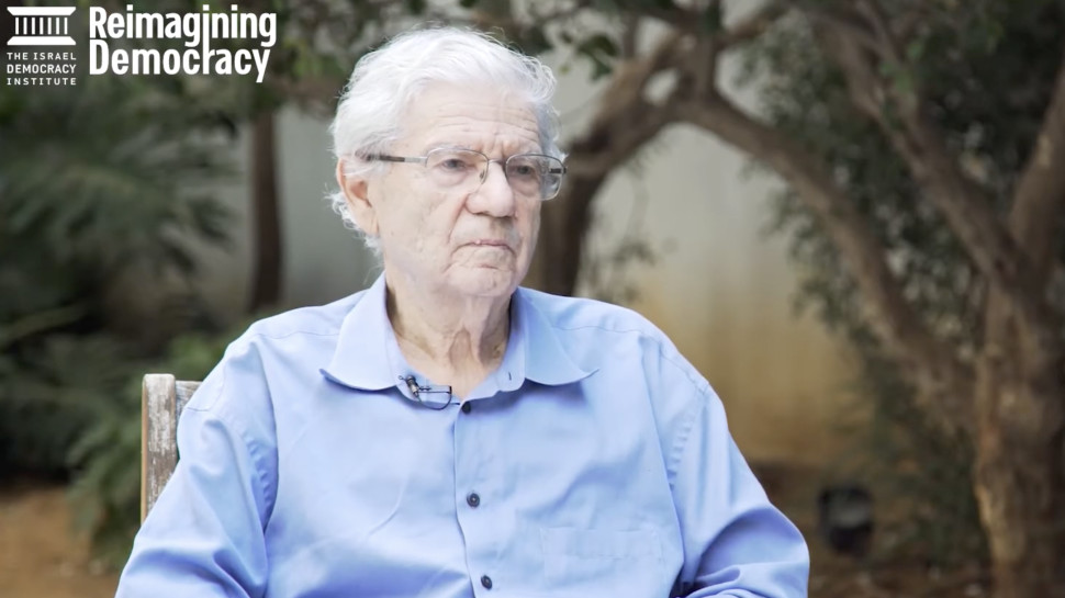 השופט בדימוס פרופ' אהרן ברק (צילום: המכון הישראלי לדמוקרטיה)