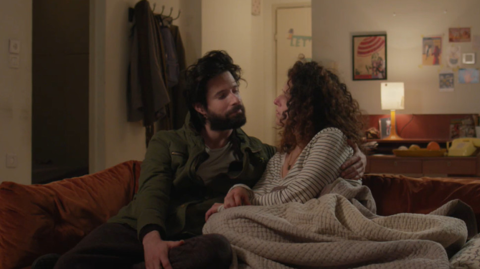 חזרות - ארז דריגס, נועה קולר (צילום: צילום מסך כאן 11)