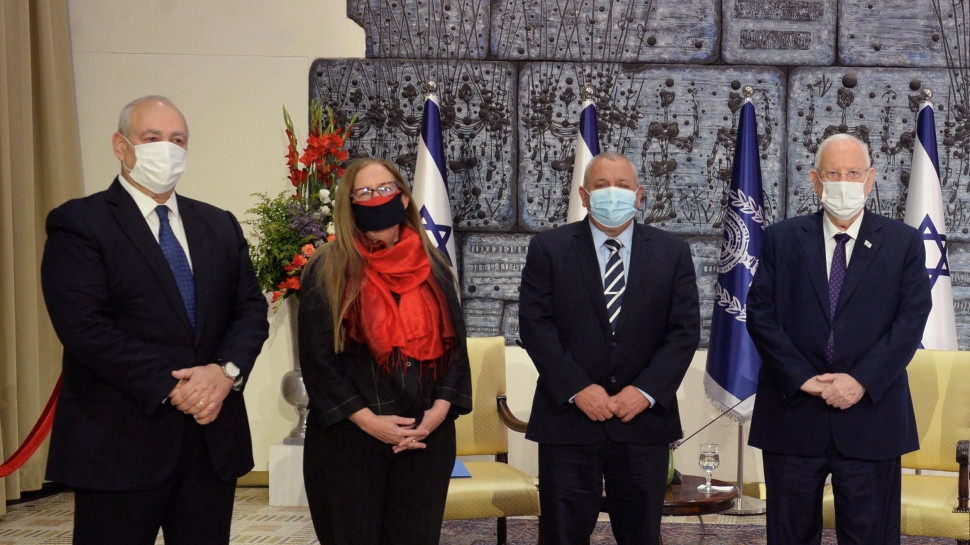 ראובן (רובי) ריבלין, גדי אייזנקוט וחמי פרס  (צילום: מארק ניימן, לע"מ)